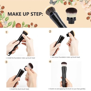 แปรงแต่งหน้า เครื่องมือเสริมความงาม แปรงแต่งหน้าแบบอัตโนมัติ 3 ระดับความเร็ว ชาร์จอัตโนมัติ อุปกรณ์แต่งหน้า - Product Image 6