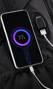 大容量 カスタム 防水 ポリエステル ファッション スクールバックパック 17インチ ノートPCバッグ アウトドア トラベルバックパック USBポート付き ジッパー式 - Product Image 6