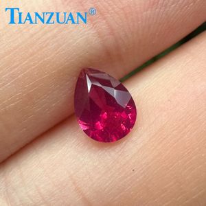 Laboratorio coltivato Spinel agra certificato pera spinello <span class=keywords><strong>rosso</strong></span> sintetico senza cotone sfuse pietre preziose accessori fai da te per <span class=keywords><strong>la</strong></span> creazione di gioielli - Product Image 6