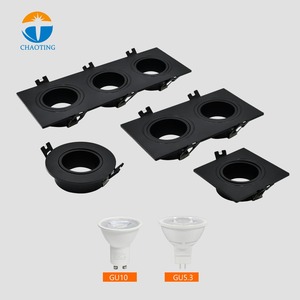 Giảm Giá Hấp Dẫn Đèn Chiếu Sáng Trong Nhà MR16 Đèn <span class=keywords><strong>Led</strong></span> Âm Trần Hình Tròn Hình Vuông Đèn <span class=keywords><strong>Led</strong></span> Gu10 - Product Image 1