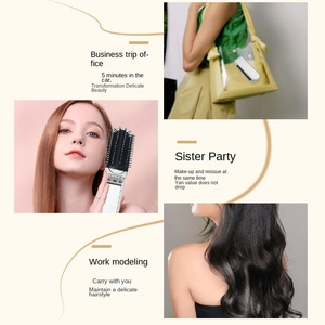 Luxury Portable Foldable Hair Massage <strong>Comb</strong> Ins Style Small Size Air Cushion Non-Removable <strong>Mirror</strong> Integrated Handle Home - Product Image 4