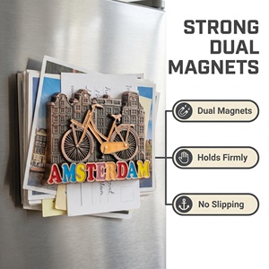 Imanes de Refrigerador Personalizados con Recuerdos de Viaje, Duraderos, de Aleación Ecológica, Impresos por Transferencia Térmica, Diseño Moderno, Recuerdos Turísticos de Ciudades - Product Image 4