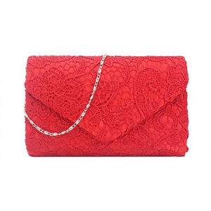 Nouvelle pochette de soirée pour femme, perles et chaîne en polyester, forme enveloppe, fermeture magnétique - Product Image 2
