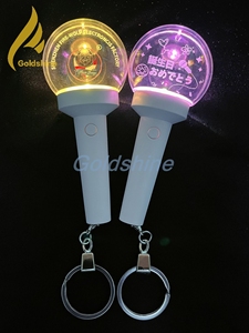 Mini ánh sáng Stick móc khóa Acrylic đèn điện tử nhựa Keyring Kpop merch Móc chìa khóa bán buôn - Product Image 3
