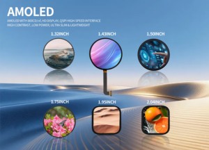 Modul Layar AMOLED 2,04 Inci, Layar <span class=keywords><strong>LCD</strong></span> Free View, Resolusi 368x448, Layar OLED untuk Jam Tangan - Product Image 4