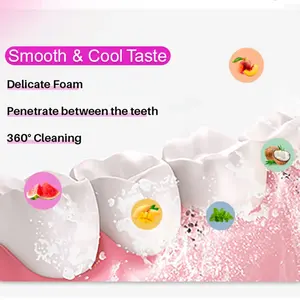 Pasta gigi rasa stroberi alami untuk anak pasta gigi rasa nanas senyum Label sendiri