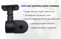 Caméra de voiture USB Firecore HX-810 Plug and Play, DC 12V HD 1080P, étanche IP69K avec capteur G et vision nocturne pour bus, camion, taxi