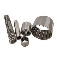 Tubes de filtration Johnson de précision en acier 316L, type Johnson, fente 20, résistants à la compression à une profondeur de 500 m