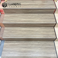 Carreaux de marche d'escalier 470x1200mm, carreaux de marche en bois pleine masse, antidérapants, résistants à l'usure, pour villa antique, duplex, finition mate