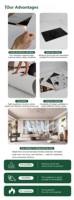 Panneau mural en PVC imitation marbre UV, revêtement mural décoratif pour intérieur, imperméable, installation facile