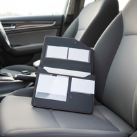 Estuche de cuero PU personalizado para documentos de viaje, soporte Manual para libros de coche, venta al por mayor