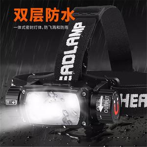 Lampe frontale LED rechargeable transfrontalière à luminosité réglable, portée 100-199 m, pour cyclisme et usage extérieur - Product Image 3