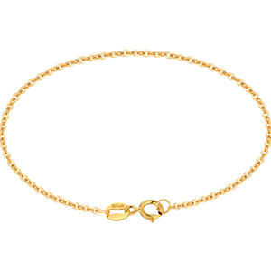 Bracciale Regolabile in Oro Massiccio 18K, Catena Franco in Oro Puro 18K, Gioiello da Donna per Regalo - Product Image 2