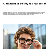 Lunettes Caméra Intelligentes IA Légères 13MP Photo 4K Vidéo Traduction IA Contrôle Tactile Musical pour Voyage en Extérieur et Vlogging
