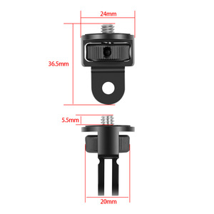 Hợp kim nhôm 1/4 Adapter cho GoPro 13/12 Đen hành động Máy ảnh 360 x4/3 kim loại đi xe đạp phụ kiện - Product Image 1