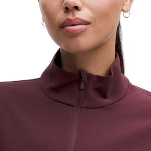 Veste en tricot zippée pour femme, confortable, en nylon, avec logo personnalisé OEM, respirante, décontractée, pour l'entraînement, avec doublure en laine, décoration à rayures - Product Image 3