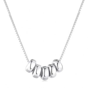 Dylam en Stock, Joyería Fina, Diseño Minimalista, Accesorios Diarios para Mujer, Collar con Colgante de Cadena de Perlas de Plata S925 con Rodio - Product Image 1