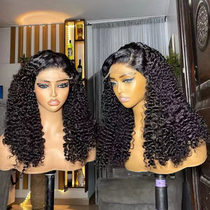 วิกผมลอนแบบชาวพม่าด้านหน้าใสขนาด13x4ผมบริสุทธิ์หนาแน่น200ผมหยิกเป็นลอนคลื่นน้ำวิกผมมนุษย์ - Product Image 3