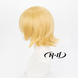 Perruques de <span class=keywords><strong>cosplay</strong></span> ND Rin Kagaminee, courtes, blondes, résistantes à la chaleur, pour costume de Comic Con - Product Image 3