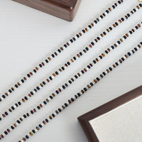 Nouveau Style bijoux fins colliers Agate yeux de tigre pierre ambre coloré mélange couleur à la main collier de perles bijoux