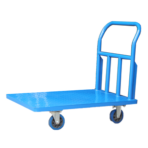 प्लेटफार्म फोल्डेबल हैंड ट्रॉली डेमूनटेबल लॉजिस्टिक्स स्टोरेज रोल भारी व्हील किराना गाड़ी 100 किलो क्षमता - Product Image 2