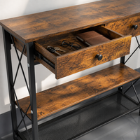 Console de luxe moderne en bois avec armoire pour salon, salle à manger, entrée, villa, hôtel, chambre, ferme, école