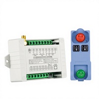 Télécommande universelle étanche à double canal, large plage de tension DC12V-36V, portée 100m, 4 boutons, fréquence FSK, certifiée FCC CE