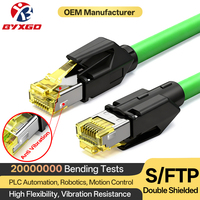 Câble Ethernet blindé RJ45 SFTP industriel OEM pour automatisation PLC, testé 20 millions de flexions pour la robotique industrielle