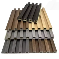 Panneaux muraux rainurés en WPC de design moderne pour la décoration intérieure