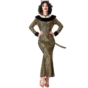 Disfraz de Gata con Estampado de Leopardo, Disfraz de Personaje de Dibujos Animados, Disfraz de Gata para Niñas, Carnaval, Fiesta, <span class=keywords><strong>Anime</strong></span> - Product Image 2