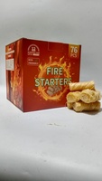 Rouleaux de cire allumettes pour le camping en plein air et les barbecues, blocs allumettes à combustion rapide pour cheminée et barbecue au charbon de bois