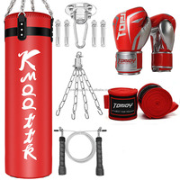 Offre Spéciale non rempli multi-angle pivotant gymnastique à domicile adultes jeunes enfants suspendus PU Logo personnalisé ensemble de sacs de boxe pour la boxe MMA
