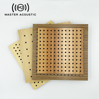 MASTER ACOUSTIC Absorption acoustique Design d'intérieur en bois Panneau acoustique MDF à trous ronds Panneau acoustique perforé