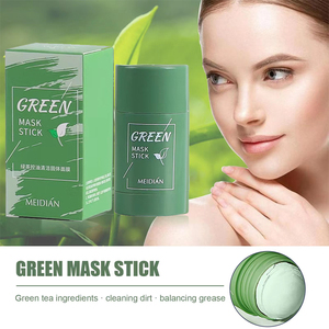Masque facial solide au thé vert <span class=keywords><strong>MEIDIAN</strong></span>, soin de la peau, contrôle du sébum, nettoyage en profondeur, masque solide à l'aubergine, masque solide vert - Product Image 4