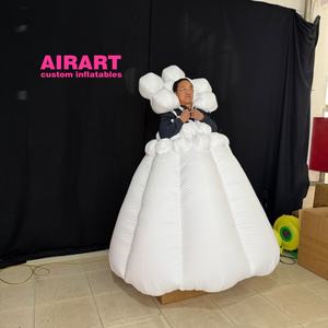 Disfraz Inflable de Flor Noble para Bailar, Disfraz de Falda de Flor Inflable para Actividades de Desfile y Fiesta - Product Image 6