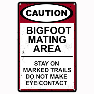 Bigfoot Vintage rétro étain signe porte mur décor métal barre Plaque Pub affiche maison boutique extérieur signes mur décor personnalisé - Product Image 2