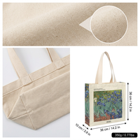 Sac fourre-tout en lin religieux |   Sac fourre-tout à bandoulière en toile réutilisable grande capacité avec fermeture éclair pour femme, idéal pour un usage quotidien