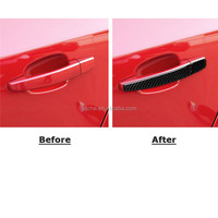 Fiber De carbone Poignée De Porte Extérieure Décorative Garniture de Couverture Autocollants Pour Chevrolet Cruze 2009-2015 Accessoires de voiture