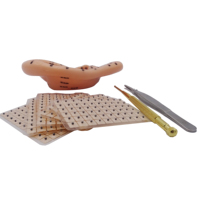 Meilleure vente de graines d'oreille de Vaccaria d'herbes chinoises naturelles, modèle de Massage d'oreille en Silicone, Kit d'acupuncture de graines d'oreille