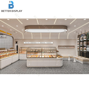 ชั้นวางคัพเค้กทันสมัยชั้นวาง<span class=keywords><strong>3</strong></span>ชั้นพร้อมกระจกนิรภัยสำหรับแสดงเบเกอรี่ - Product Image 3