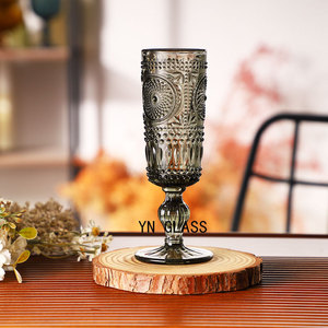 Européen Américain Vintage <span class=keywords><strong>Verre</strong></span> À Vin Gaufré Épaissi Jus De Fruits Boisson Whisky <span class=keywords><strong>Verre</strong></span> À Eau Grand <span class=keywords><strong>Verre</strong></span> À Vin Rouge - Product Image 6