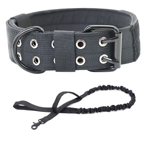 Tactical <b>Dog</b> <b>Collar</b> Adjustable Five Level Buckle For Medium Large <b>Dogs</b> Outdoor Wear Resistant Monochrome Style - Product Image 5
