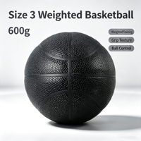Balón de Baloncesto con Peso, Talla 3, 600g, para Entrenamiento de Fuerza Juvenil, Agarre de Cuero Antideslizante y Absorbente de Sudor, Logotipo Personalizado OEM