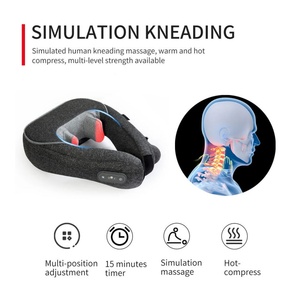 Oreiller intelligent en forme de U sans fil à infrarouge 6D pour la physiothérapie, soulagement des douleurs cervicales, fonction chauffante et pétrissante - Product Image 3
