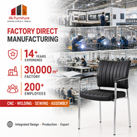 Chaise de bureau moderne pour personnel, directement de l'usine, avec structure métallique robuste, chaise d'accueil pour invités, approvisionnement en gros avec service de personnalisation du logo