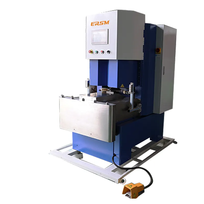 Rem tekanan hidrolik CNC 3 + 1 sumbu standar Drive Hybrid Dual Servo 300mm kedalaman tenggorokan akurasi pengaturan Tinggi