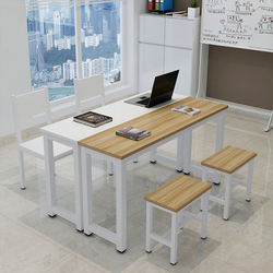 Escritorios de Laboratorio Informático Lin Ying, de Acero y Madera, Modernos, Minimalistas, para Exámenes Escolares, Individuales, Dobles, para Cuatro Personas, Hexagonales - Product Image 5