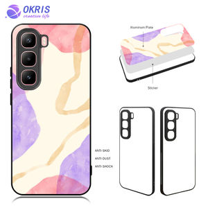 Para Infinix Hot 60 <span class=keywords><strong>Pro</strong></span>/60 <span class=keywords><strong>Pro</strong></span> + <span class=keywords><strong>4G</strong></span> 2D TPU Black Sublimation Phone Case - Heat Transfer Phone Cover con aluminio imprimible en blanco - Product Image 2