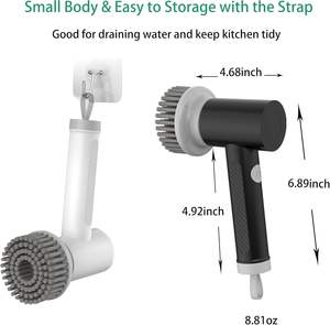 Cepillo Eléctrico Giratorio USB para Limpieza de Cocina y Baño, Cepillo para Fregar Estufas y Fregaderos - Product Image 5