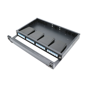 Boîtier de terminaison de panneau de brassage à fibre optique MPO 1U haute densité, max. 96 cœurs, pour terminaison de tronçon de centre de données - Product Image 1